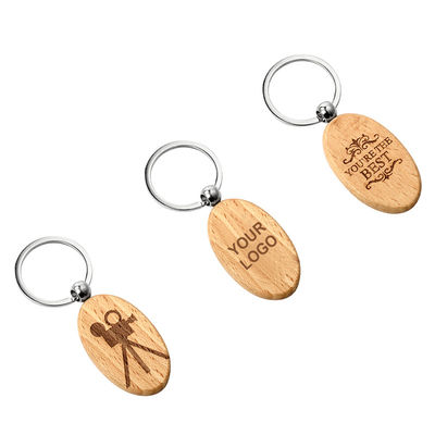 Εξατομικευμένο ξύλινο Keychains με το όνομα που προσαρμόζεται γύρω από το μπρελόκ εξάχνωσης