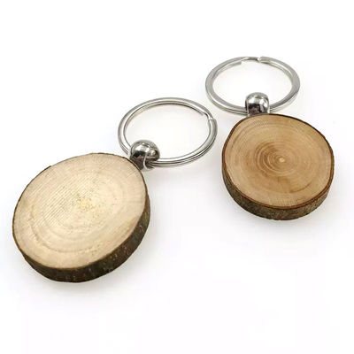 Απλή στρογγυλή ξύλινη βασική αλυσίδα Handcrafted που χαράσσει φυσικό Eco φιλικό και αγροτικό