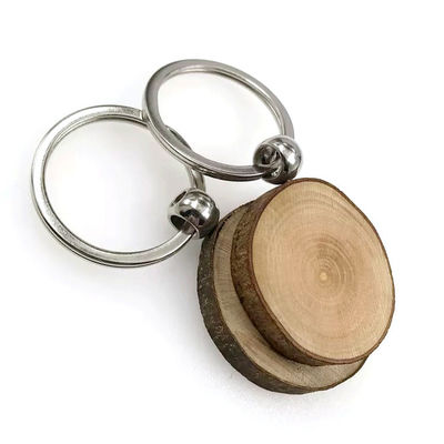 Απλή στρογγυλή ξύλινη βασική αλυσίδα Handcrafted που χαράσσει φυσικό Eco φιλικό και αγροτικό