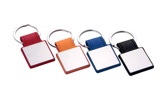 Προσαρμοσμένο Polybag Keychain Κλασικό στυλ Αληθινή δερμάτινη κλειδαριά για όλα τα κλειδιά