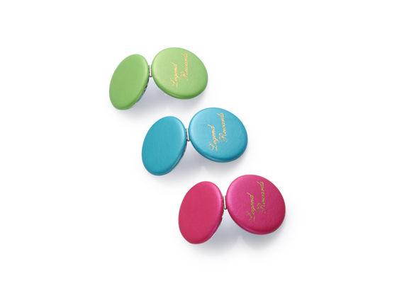 PU καθρεφτών τσεπών Macaron προωθητικοί καλλυντικοί συμπαγείς καθρέφτες τσαντών