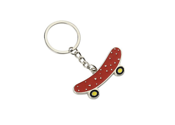 Skateboard σιδήρου κραμάτων ψευδάργυρου βασικό δώρο αναμνηστικών αλυσίδων μίνι 3.5mm Pantone χαριτωμένο