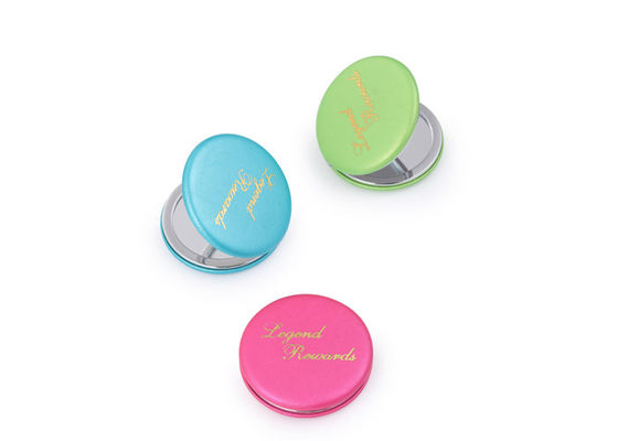 Καλή τιμή PU καθρεφτών τσεπών Macaron προωθητικοί καλλυντικοί συμπαγείς καθρέφτες τσαντών σε απευθείας σύνδεση